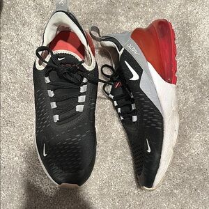 Nike Black and Red Sneakers